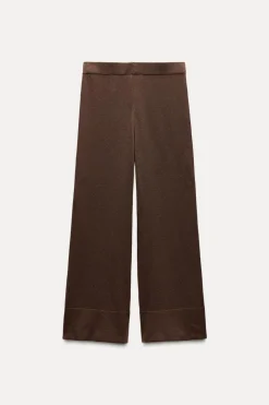 Sale PANTALÓN CULOTTE PUNTO LISO Mujer Pantalones|Cárdigan / Jerséis