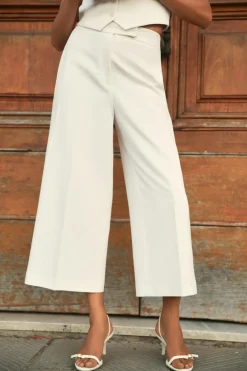 Hot PANTALÓN CULOTTE TIRO ALTO Mujer Pantalones