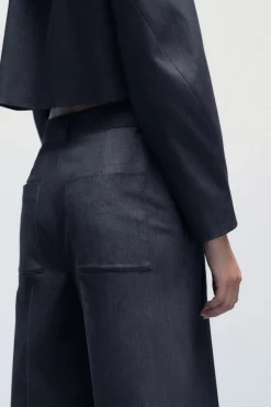 Online PANTALÓN CULOTTE TIRO ALTO Mujer Pantalones