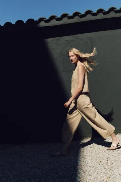 Sale PANTALÓN CULOTTE TIRO ALTO Mujer Pantalones