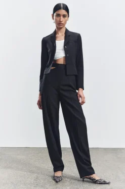 Hot PANTALÓN CUT OUT CON LANA ZW COLLECTION Mujer Pantalones