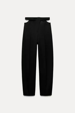 Hot PANTALÓN CUT OUT CON LANA ZW COLLECTION Mujer Pantalones