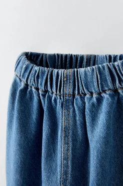 Niños ZARA 6 - 18 Meses·Conjuntos|6 - 18 Meses·Pantalones / Leggings<PANTALÓN DENIM BALLOON