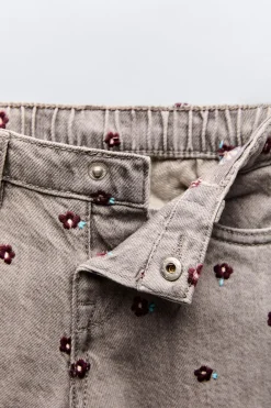 Niños ZARA 1½ - 6 Años·Jeans / Denim|6 - 18 Meses·Pantalones / Leggings<PANTALÓN DENIM BORDADOS