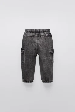 Niños ZARA 6 - 18 Meses·Pantalones / Leggings<PANTALÓN DENIM CARGO