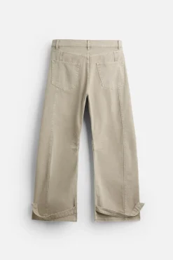 Sale PANTALÓN DENIM CARGO BOLSILLOS Hombre Pantalones|Jeans