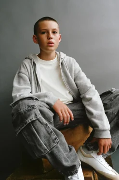 Niños ZARA 6 - 14 Años·Jeans<PANTALÓN DENIM MULTIBOLSILLOS