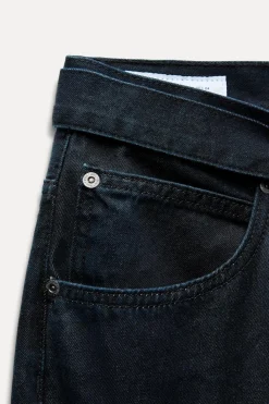 Online PANTALÓN DENIM TRF CINTURÓN Mujer Jeans