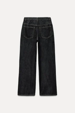 New PANTALÓN DENIM TRF CORDONES Mujer Jeans