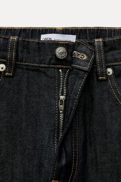 New PANTALÓN DENIM TRF CORDONES Mujer Jeans