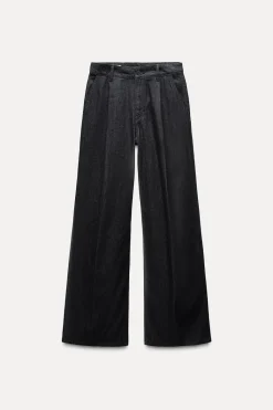 Hot PANTALÓN DENIM TRF PINZAS Mujer Jeans