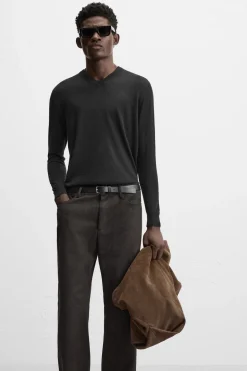 Hot PANTALÓN EFECTO ANTE Hombre Pantalones