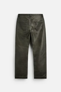 New PANTALÓN EFECTO PIEL LIMITED EDITION Hombre Pantalones