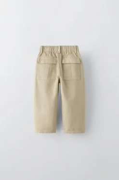 Niños ZARA 1½ - 6 Años·Pantalones / Leggings|6 - 18 Meses·Pantalones / Leggings<PANTALÓN ESPIGA BOLSILLOS
