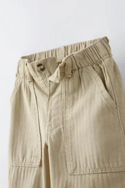 Niños ZARA 1½ - 6 Años·Pantalones / Leggings|6 - 18 Meses·Pantalones / Leggings<PANTALÓN ESPIGA BOLSILLOS