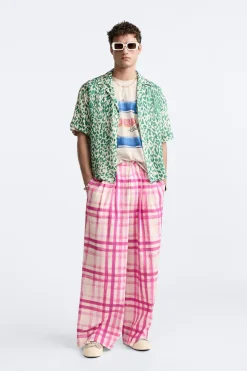 Best PANTALÓN ESTAMPADO CUADROS LIMITED EDITION Hombre Pantalones