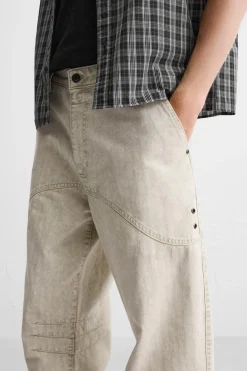 New PANTALÓN ESTRUCTURA ESPIGA Hombre Pantalones