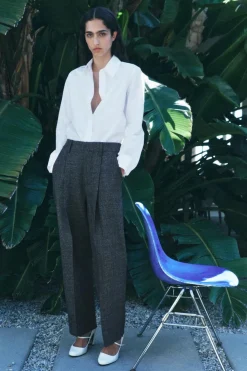 Sale PANTALÓN ESTRUCTURA LANA 100% ZW COLLECTION Mujer Pantalones