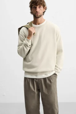 Hot PANTALÓN ESTRUCTURA PLIEGUES Hombre Pantalones