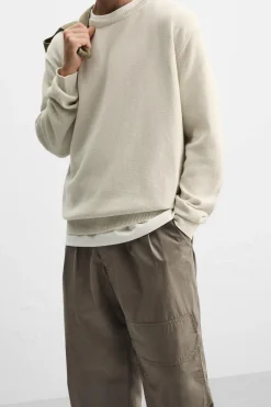 Hot PANTALÓN ESTRUCTURA PLIEGUES Hombre Pantalones