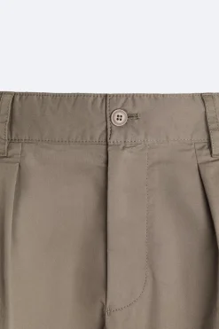 Hot PANTALÓN ESTRUCTURA PLIEGUES Hombre Pantalones