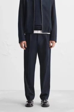 Online PANTALÓN ESTRUCTURA PLIEGUES Hombre Pantalones