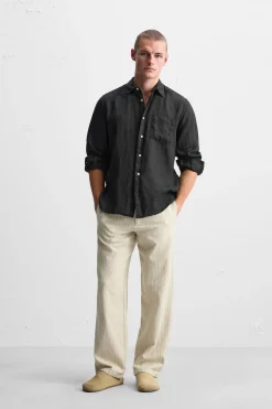 Outlet PANTALÓN ESTRUCTURA RAYAS Hombre Pantalones