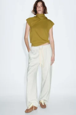 Sale PANTALÓN FELPA ANCHO Mujer Pantalones|Sudaderas / Joggers