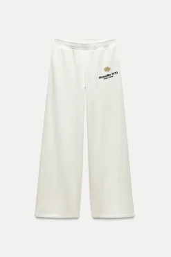 Fashion PANTALÓN FELPA BORDADO Mujer Pantalones|Sudaderas / Joggers