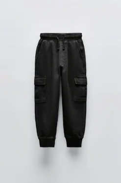 Niños ZARA 6 - 14 Años·Pantalones<PANTALÓN FELPA CARGO