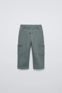 Niños ZARA 1½ - 6 Años·Pantalones / Leggings|1½ - 6 Años·Total Look<PANTALÓN FELPA CARGO