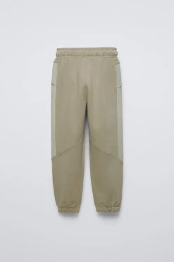 Niños ZARA 6 - 14 Años·Pantalones|6 - 14 Años·Deporte / Chándal<PANTALÓN FELPA COMBINADO