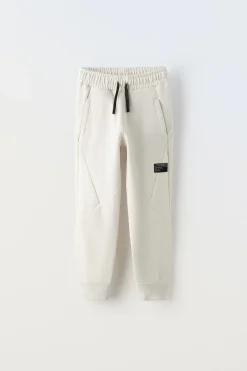 Niños ZARA 6 - 14 Años·Pantalones|6 - 14 Años·Deporte / Chándal<PANTALÓN FELPA CORTES