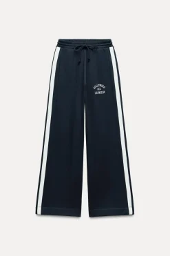 Best PANTALÓN FELPA TEXTO BANDA LATERAL Mujer Pantalones|Sudaderas / Joggers