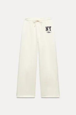 Sale PANTALÓN FELPA VARSITY NEW YORK Mujer Pantalones|Sudaderas / Joggers