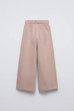 Niños ZARA 6 - 14 Años·Pantalones|6 - 14 Años·Deporte / Jogging<PANTALÓN FELPA WIDE LEG