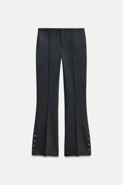 Hot PANTALÓN FLARE BOTONES ZW COLLECTION Mujer Pantalones