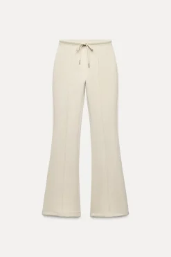 Hot PANTALÓN FLARE INTERLOCK COSTURAS Mujer Pantalones|Sudaderas / Joggers