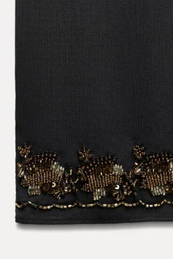 Best PANTALÓN FLUIDO ABALORIOS ZW COLLECTION Mujer Pantalones