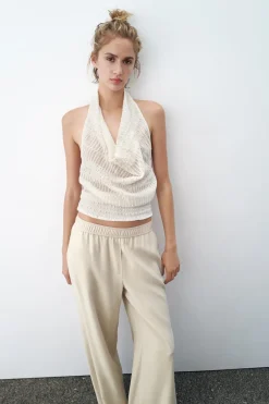 Best PANTALÓN FLUIDO ANCHO Mujer Pantalones