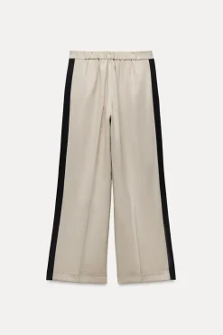 Discount PANTALÓN FLUIDO BANDA LATERAL Mujer Pantalones