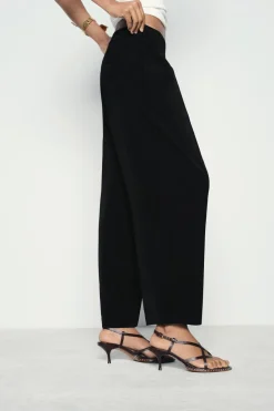 Fashion PANTALÓN FLUIDO CRUCE DELANTERO Mujer Pantalones