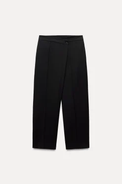 Fashion PANTALÓN FLUIDO CRUCE DELANTERO Mujer Pantalones