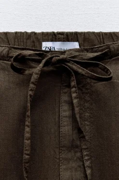 New PANTALÓN FLUIDO EFECTO DENIM Mujer Pantalones