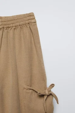 Niños ZARA 1½ - 6 Años·Pantalones|6 - 18 Meses·Pantalones / Leggings<PANTALÓN FLUIDO LAZOS