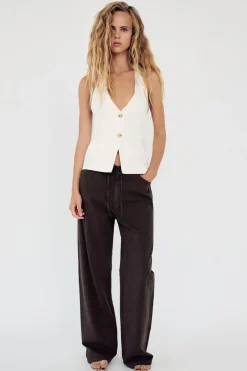 Hot PANTALÓN FLUIDO RÚSTICO Mujer Pantalones