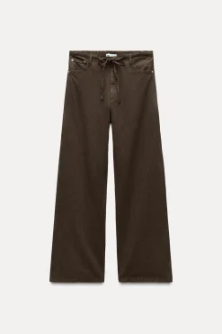 Hot PANTALÓN FLUIDO RÚSTICO Mujer Pantalones