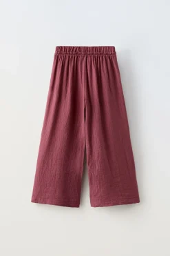 Niños ZARA 6 - 14 Años·Pantalones|6 - 14 Años·Total Look<PANTALÓN FLUIDO TEXTURA