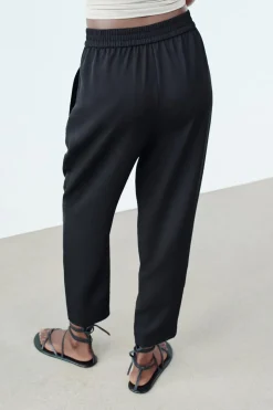 Online PANTALÓN FLUIDO TOBILLERO Mujer Pantalones