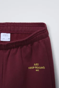 Niños ZARA 6 - 14 Años·Pantalones|6 - 14 Años·Deporte / Jogging<PANTALÓN FORRADO WIDE LEG